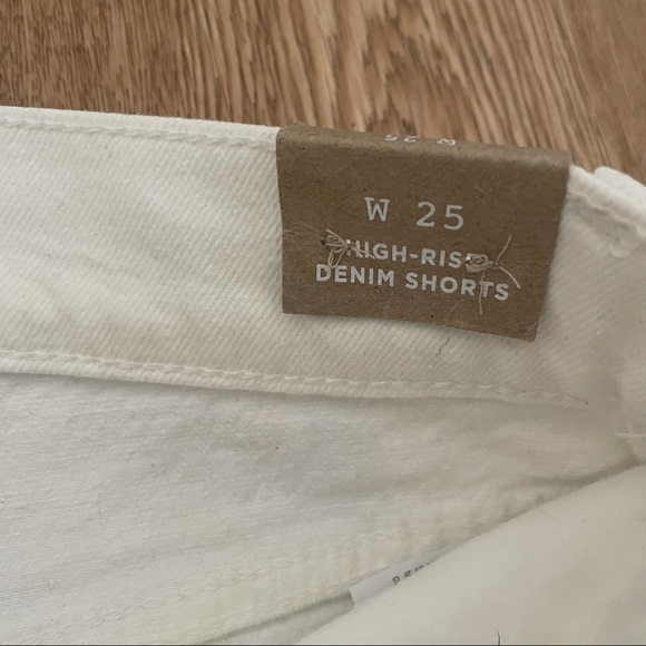 NWT Madewell High-Rise Shorts  in Tile White - 25 - Picture 8 of 12